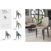 Silla tapizada modelo París