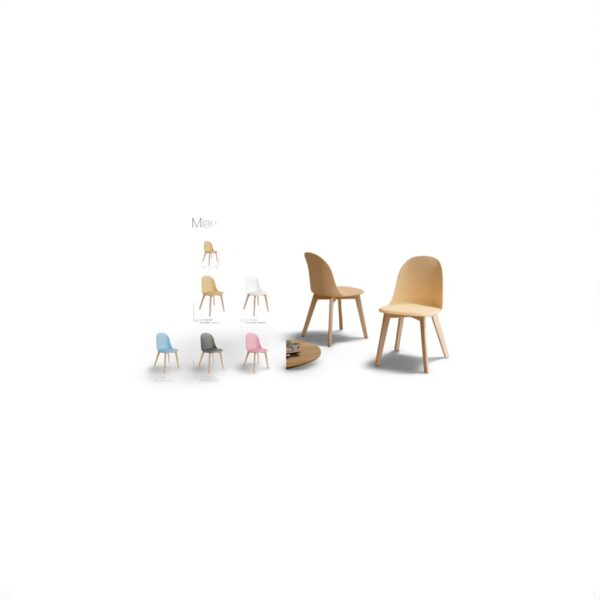 Silla estilo nórdico Miami