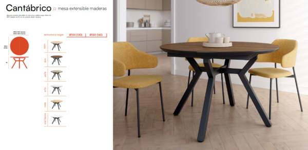 Mesa de comedor modelo CANTABRICO
