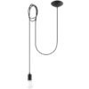 Lámpara colgante EDISON 1 negro
